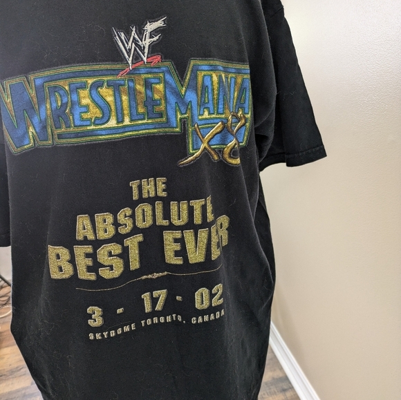 WWF WWE Icon Vs Icon The Rock Hulk Hogan Wrestlemania Vintage T Shirt XL - Picture 5 of 8